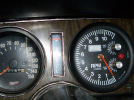 150 MPH speedometer from a 1970 Z28, and Mallory rev-limiting tach