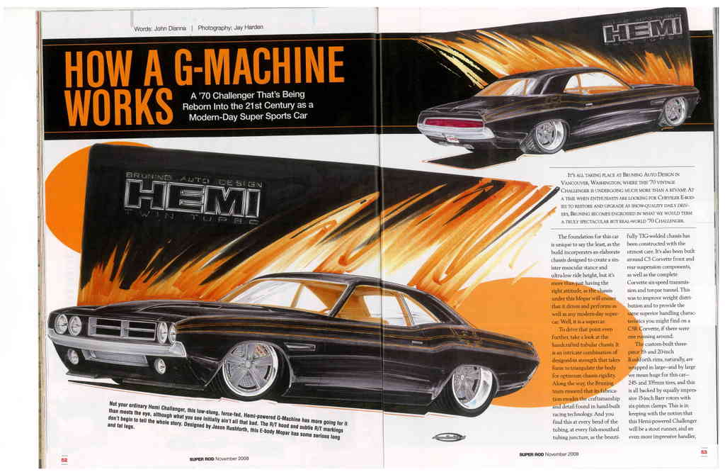 Bruning Auto Design: 70 Challenger Build - C5 suspension, SRT8 Hemi ...