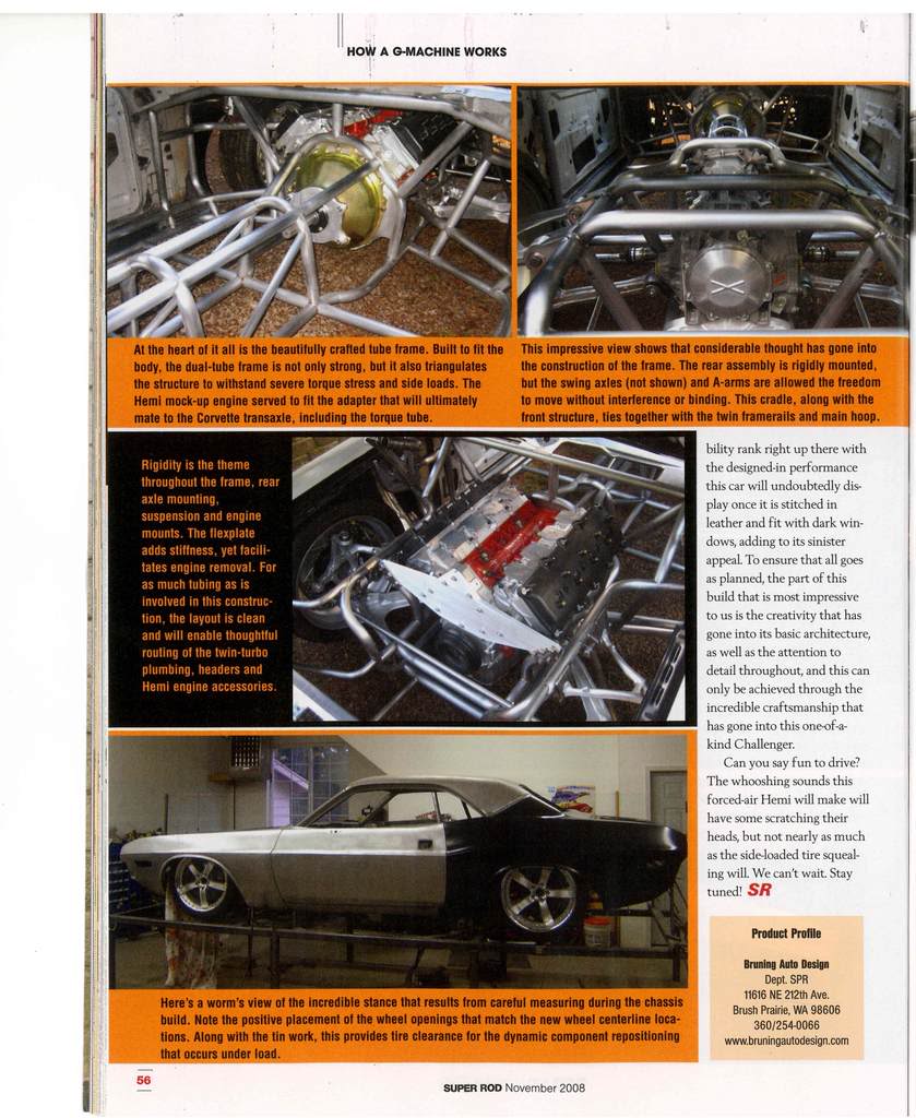 Bruning Auto Design: 70 Challenger Build - C5 suspension, SRT8 Hemi ...