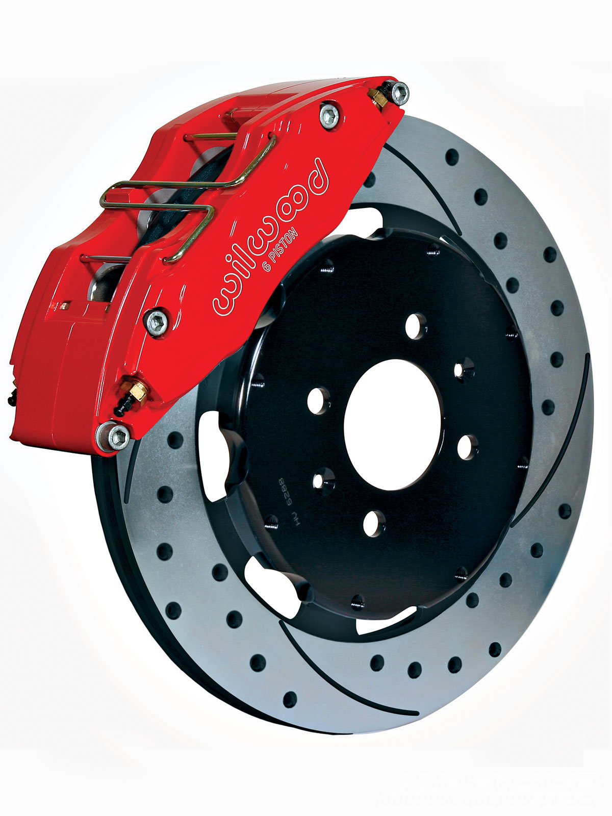 Wilwood Dynapro Low-Profile 11.00in P-Brake Kit Drill-Red Chevy 12 Bolt 2.75in Off w/ C-Clips main image 1