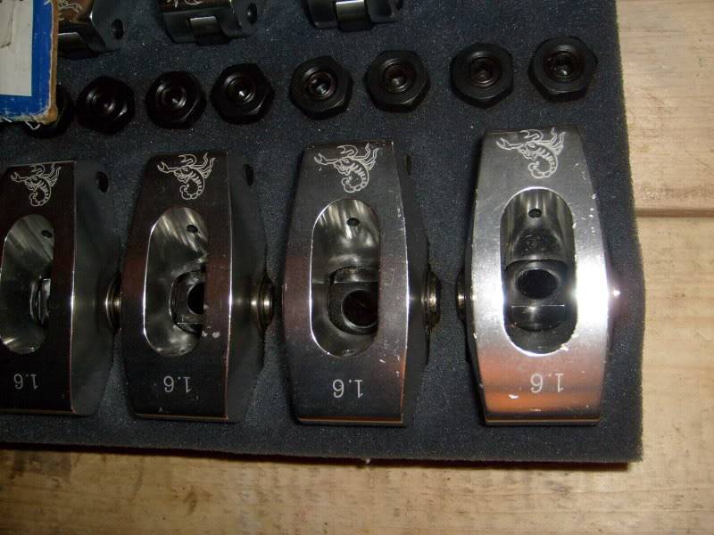 New SBC 1.6 ratio roller rockers