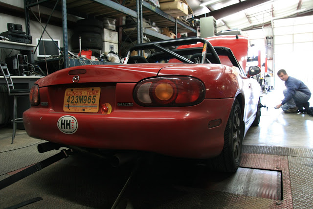 miata+ v8+ sticky tires= race car??
