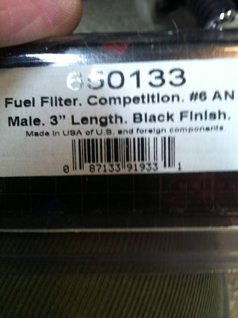 67-69 Camaro Parts russell fuel filter 