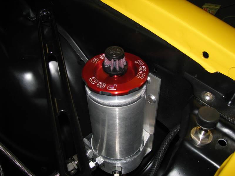 KRC power steering pump, PSC remote reservoir install