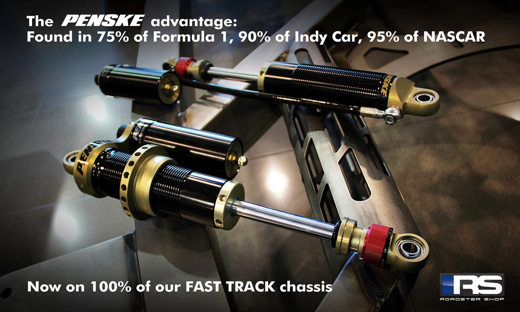Penske shocks now standard on all FAST TRACK chassis