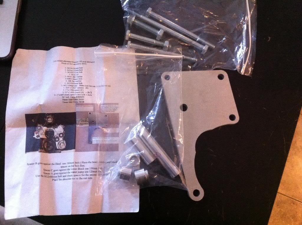 5.3/6.0/LS3 billet power steering delete accessory drive