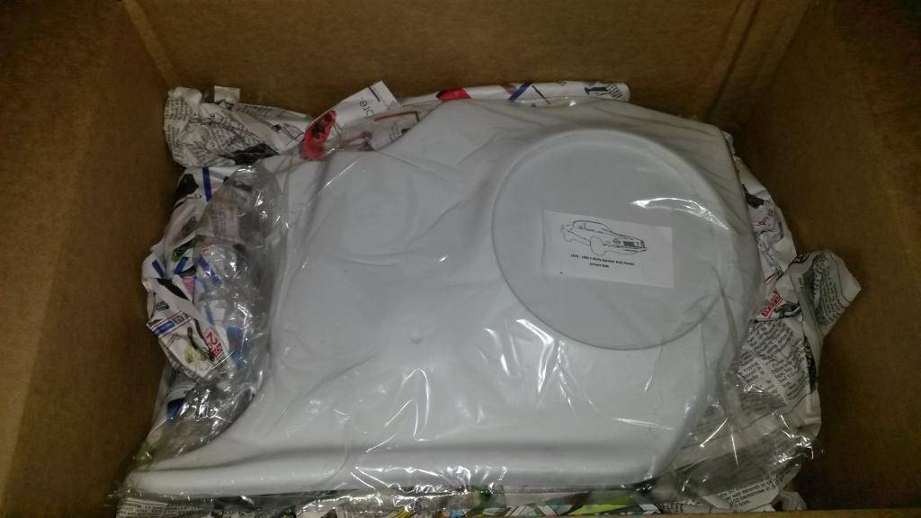 70-81 F-Body Fiberglass Kick Panels and Package Tray - new in box!
