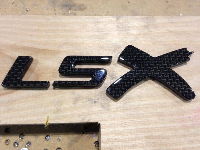 Carbon Fibre Lsx Emblem