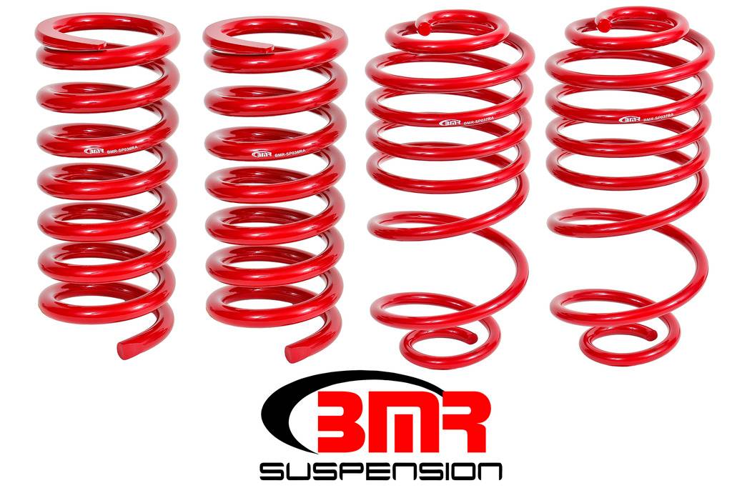 thumbnail image 2 of BMR Suspension SP031 Red 2.0" Drop Lowering Spring Kit – Improves Handling – Front & Rear Set 2 of 6