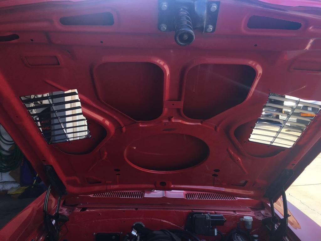Trackspec hood louver install on first gen Camaro