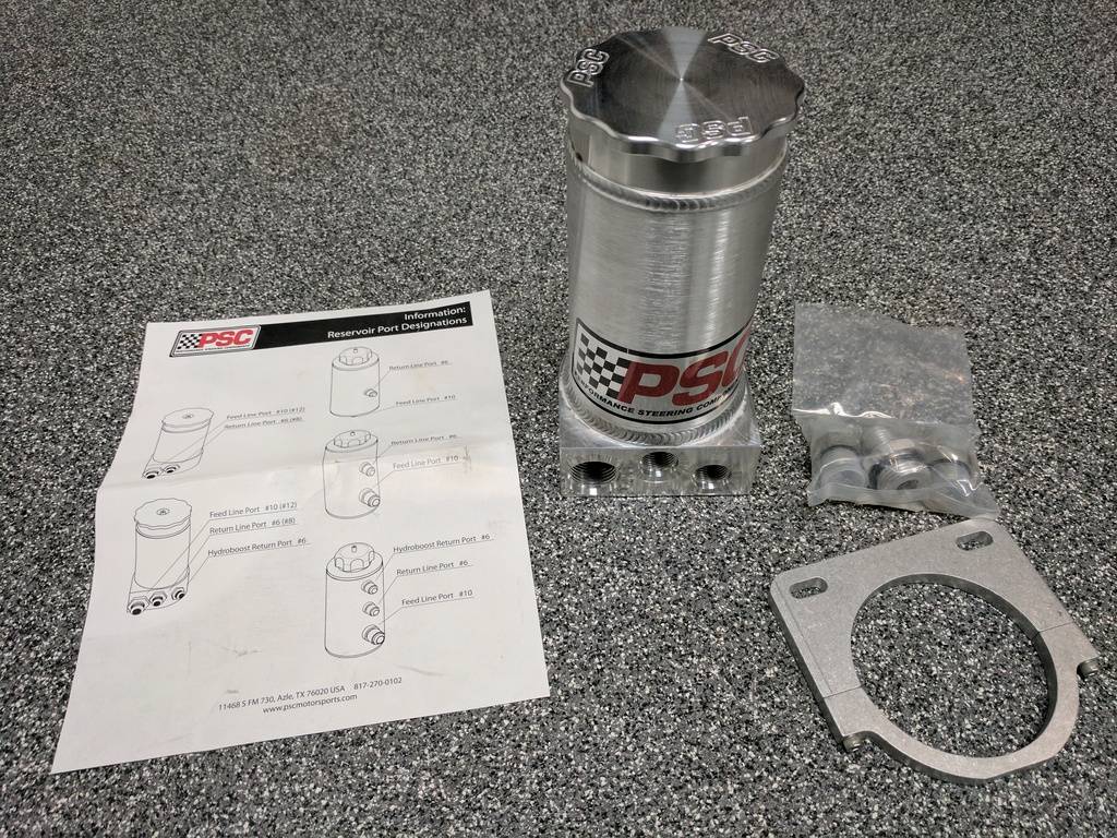 NEW PSC Remote Power Steering Reservoir w/ internal filter for