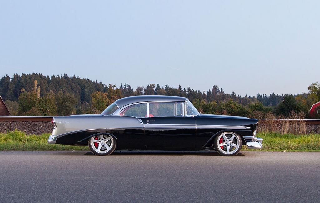 Jeff Zirkle's '56 Chevy Bel Air on Forgeline CF3C Concave Wheels