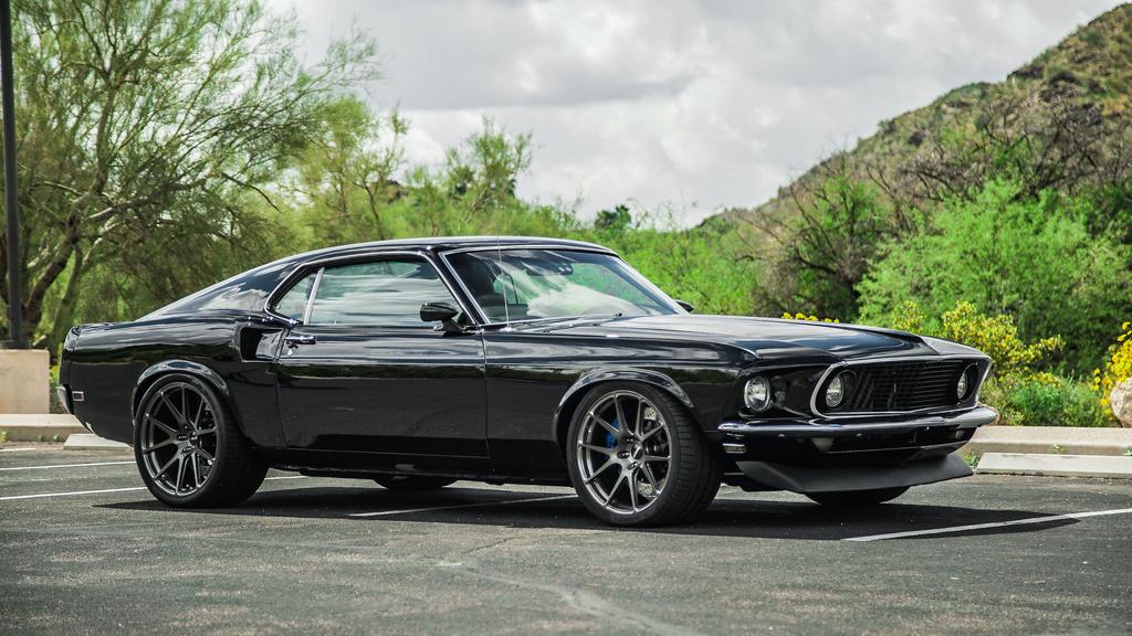 Hal Baer's '69 Mustang Mach 1 on Forgeline One Piece Forged Monoblock ...