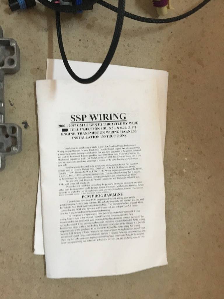 SSP LS2 harness with comp