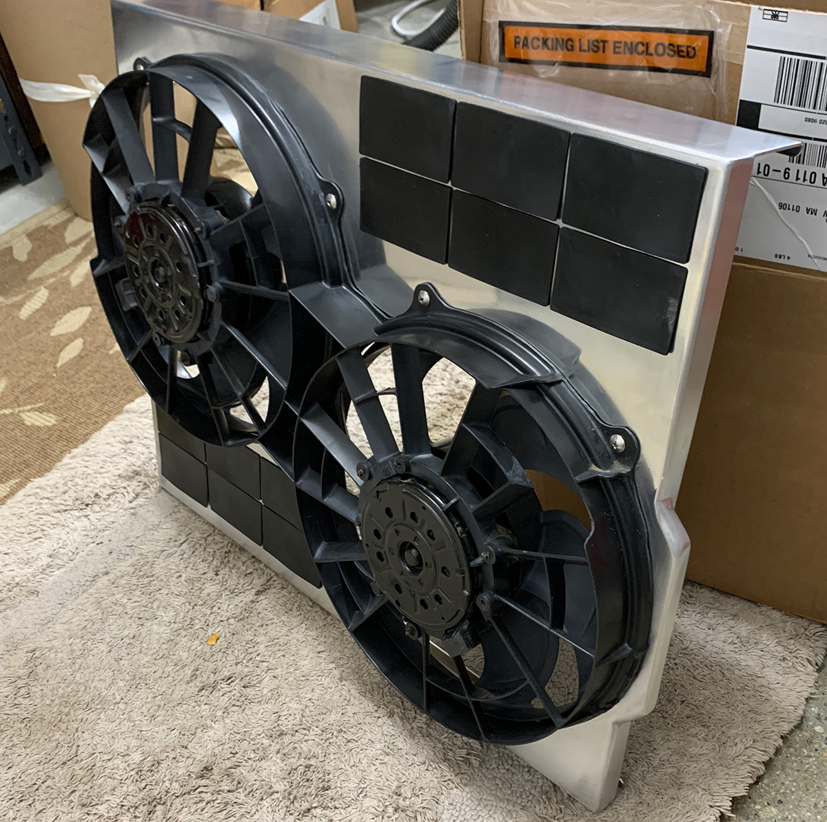 Ideas for attaching electric fan shroud?